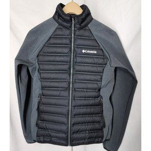 Columbia Unisex Quilted Down Full Zip Black 650 Jacket Size XS
